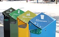 The City of Vancouver empties litter cans daily.