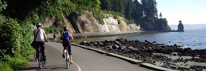 Stanley Park Seawall biking 720 250px