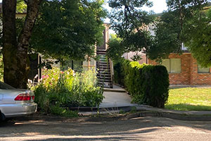 Sidewalk and road uneven due to subsidence