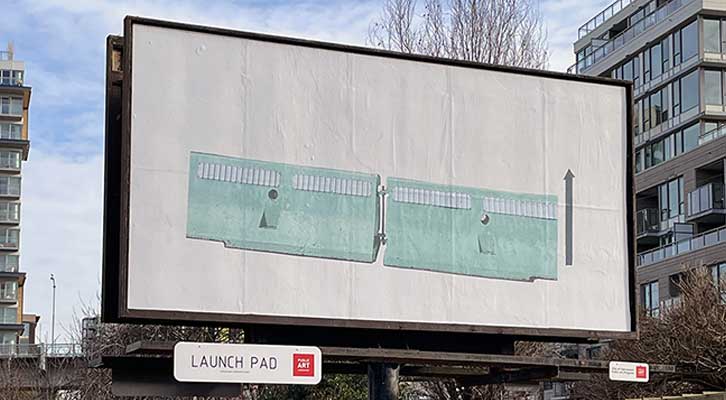 Art on a billboard
