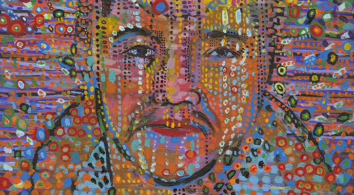 Chief and Nobles by James Hall - artwork of a face