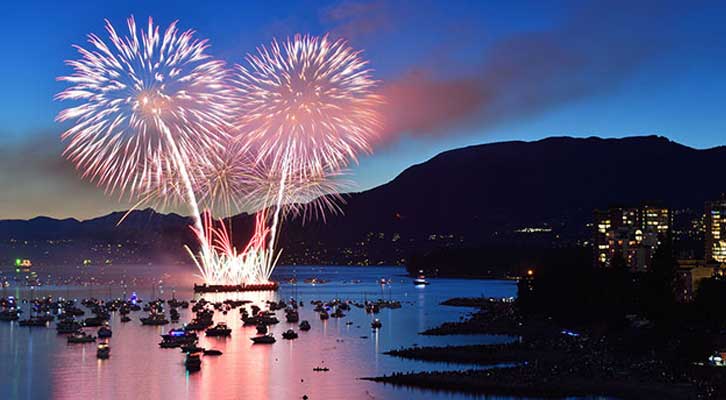 Fireworks at English Bay