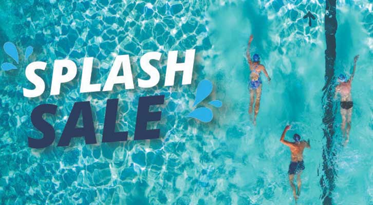 Splash Sale - people swimming in a pool