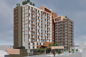 Rendering of building at 1015 E Hastings St