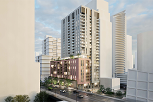 Rendering of building at 1395 Rolston Street (Granville Loops)