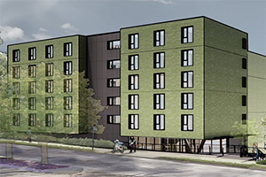Rendering of building at 1925 SE Marine Dr
