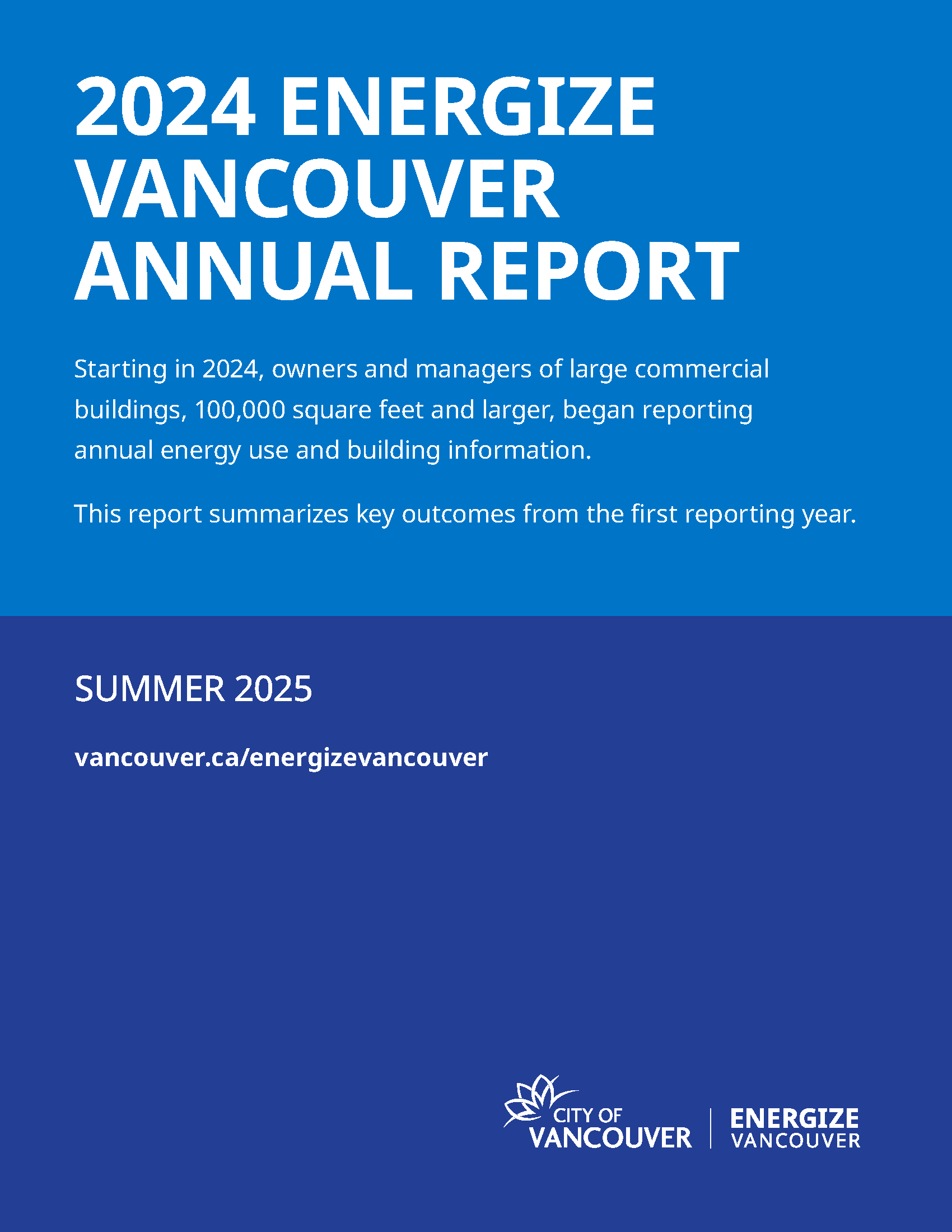 Energize Vancouver Annual Report