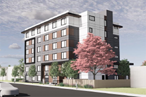 Rendering of building at 2518-2520 and 2538-2540 Grandview Hwy South