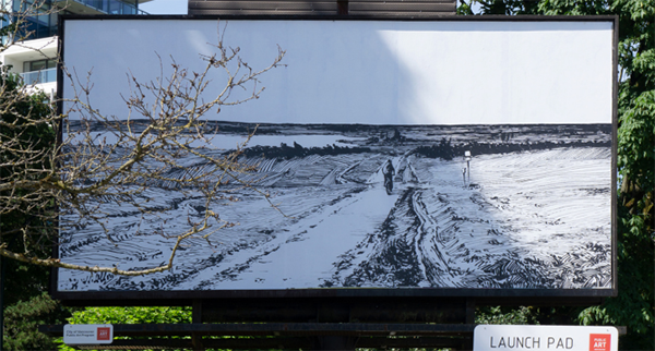 Antony Slynko's Great Distances on a billboard