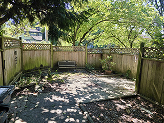 Barclay Heritage Square 3-bedroom backyard 