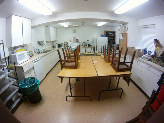 The kitchen at the Barclay Manor