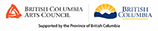 British Columbia Arts Council logo and Province of British Columbia logo 