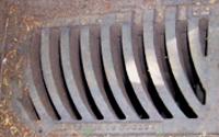 Storm drains or catch basins full of leaves or debris can contribute to flooding