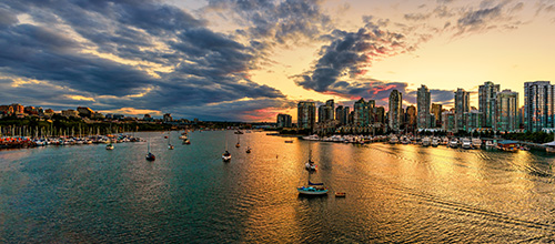 False Creek at sunset