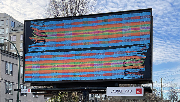 Francisco Berlanga's Telar for Launch Pad 2025. Image by City of Vancouver. 