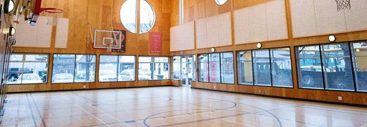 Mini gym at the False Creek Community Centre