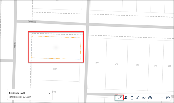 Measure distance tool