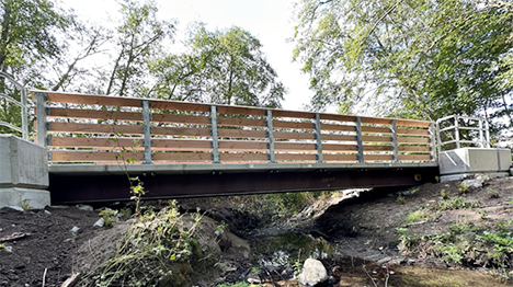 Musqueam trail bridge replacement over Musqueam Creek