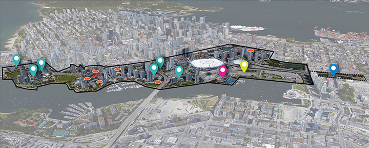 Community and homes in the Northeast False Creek Plan