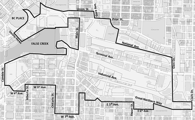 NEU service area map