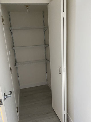 New Continental studio front closet
