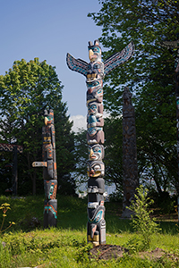 Ellen Neel's totem pole at Brockton Point