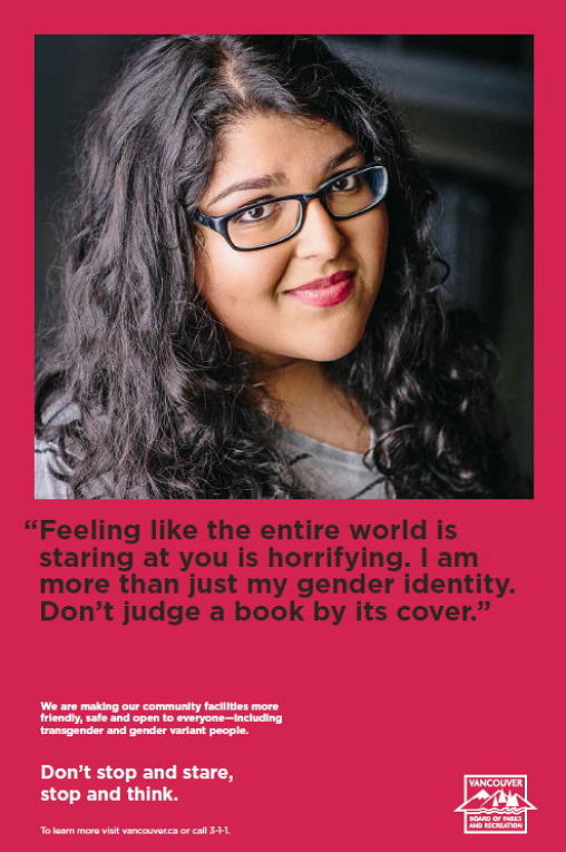 Example poster from trans* awareness campagin