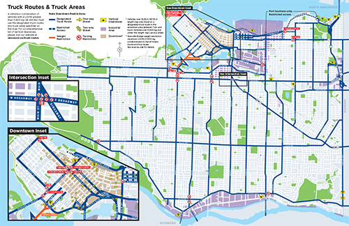 Saskatoon Truck Route Map Truck Route Maps And Regulations | City Of Vancouver