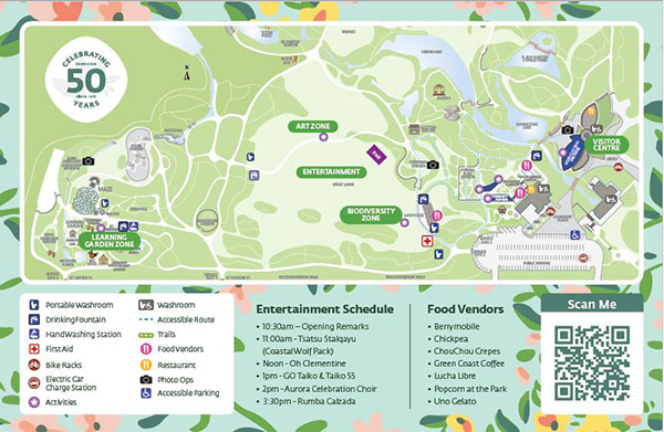 VanDusen 50 Year Celebration event map