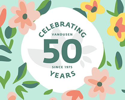 VanDusen 50 Year Celebration event poster