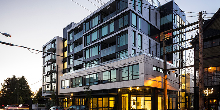 The former commercial site at 133 East 8th Avenue was rezoned to allow for a mixed-use, residential development The former commercial site at 133 East 8th Avenue was rezoned to allow for a mixed-use, residential development