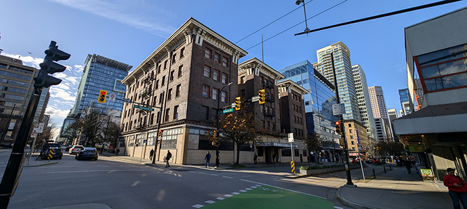 The building at 500 Dunsmuir Street