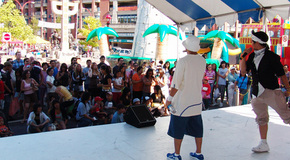 B-boy competition at Streetfest during the Chinatown Festival