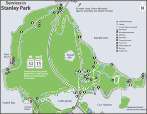 Lost Lagoon Stanley Park Map Stanley Park printable maps | City of Vancouver