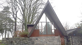 The A-Frame building at Second Beach.