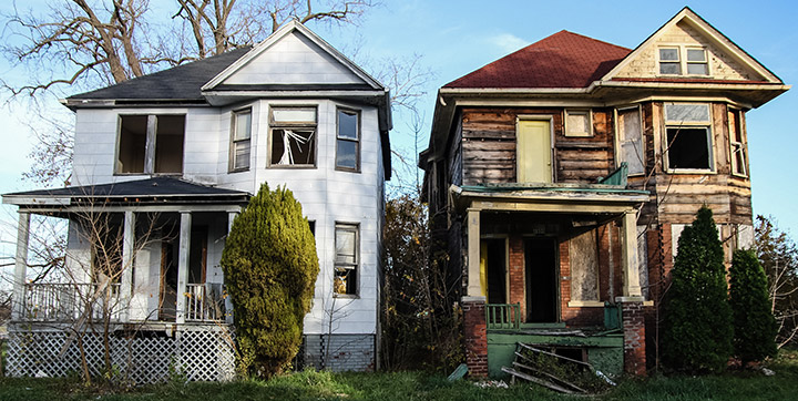 Two abandoned houses