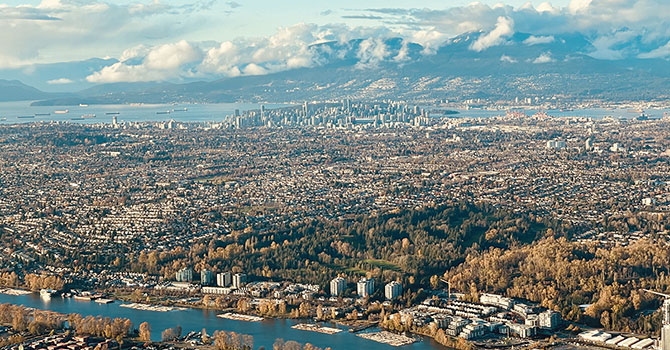 Aerial view of Vancouver Aerial view of Vancouver