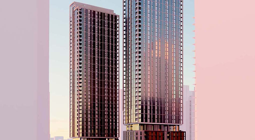 The rendering of 1402-1460 Burrard St