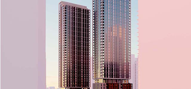 The rendering of 1402-1460 Burrard St