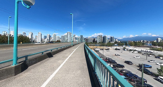 Cambie Bridge protected view