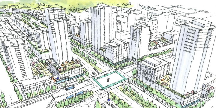 Cambie Corridor rendering