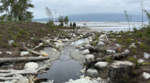 Canyon Creek in Vancouver flowing into the ocean