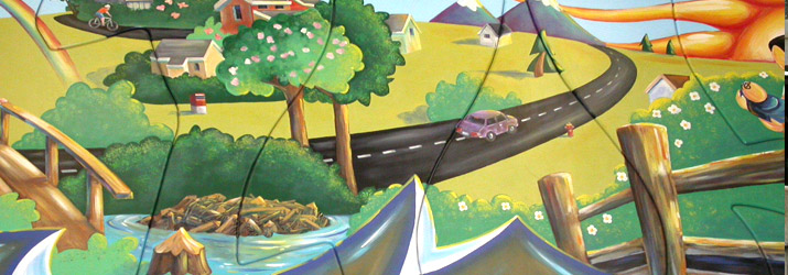 Champlain Heights Community Centre mural