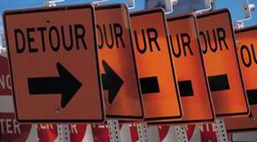 Detour signs Detour signs