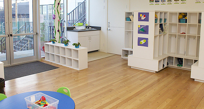 Interior of a childcare centre