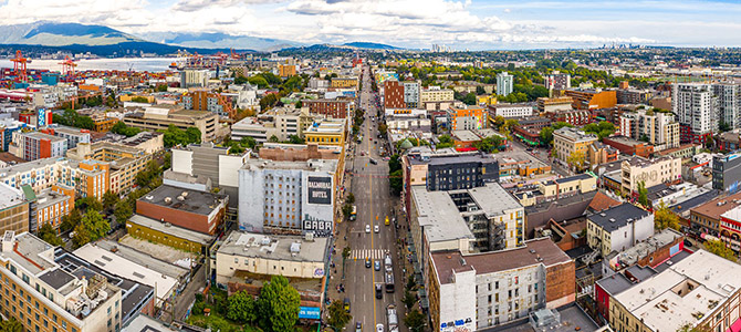 The DTES from above