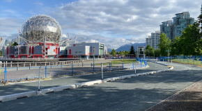 The seawall path near Vancouver's Science World