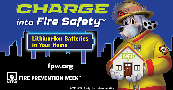 The 2025 Fire Week Prevention poster The 2025 Fire Week Prevention poster