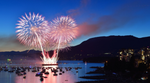 Fireworks blast over Vancouver's English Bay
