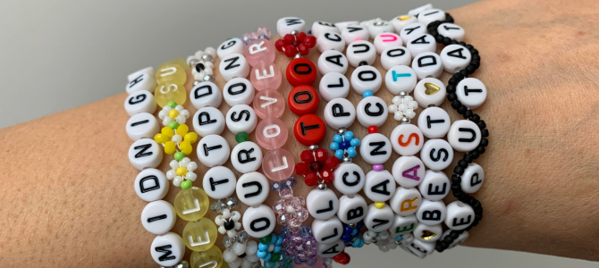 Friendship bracelets from the Era tours concert